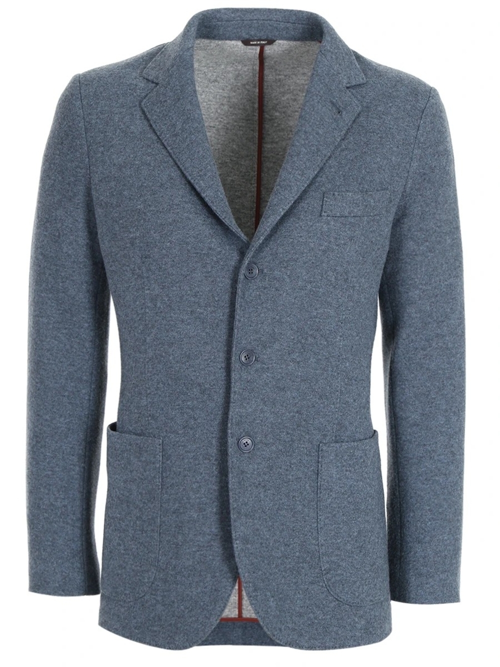 Men's Grey Knit Blazer - Casual Tailored Jacket